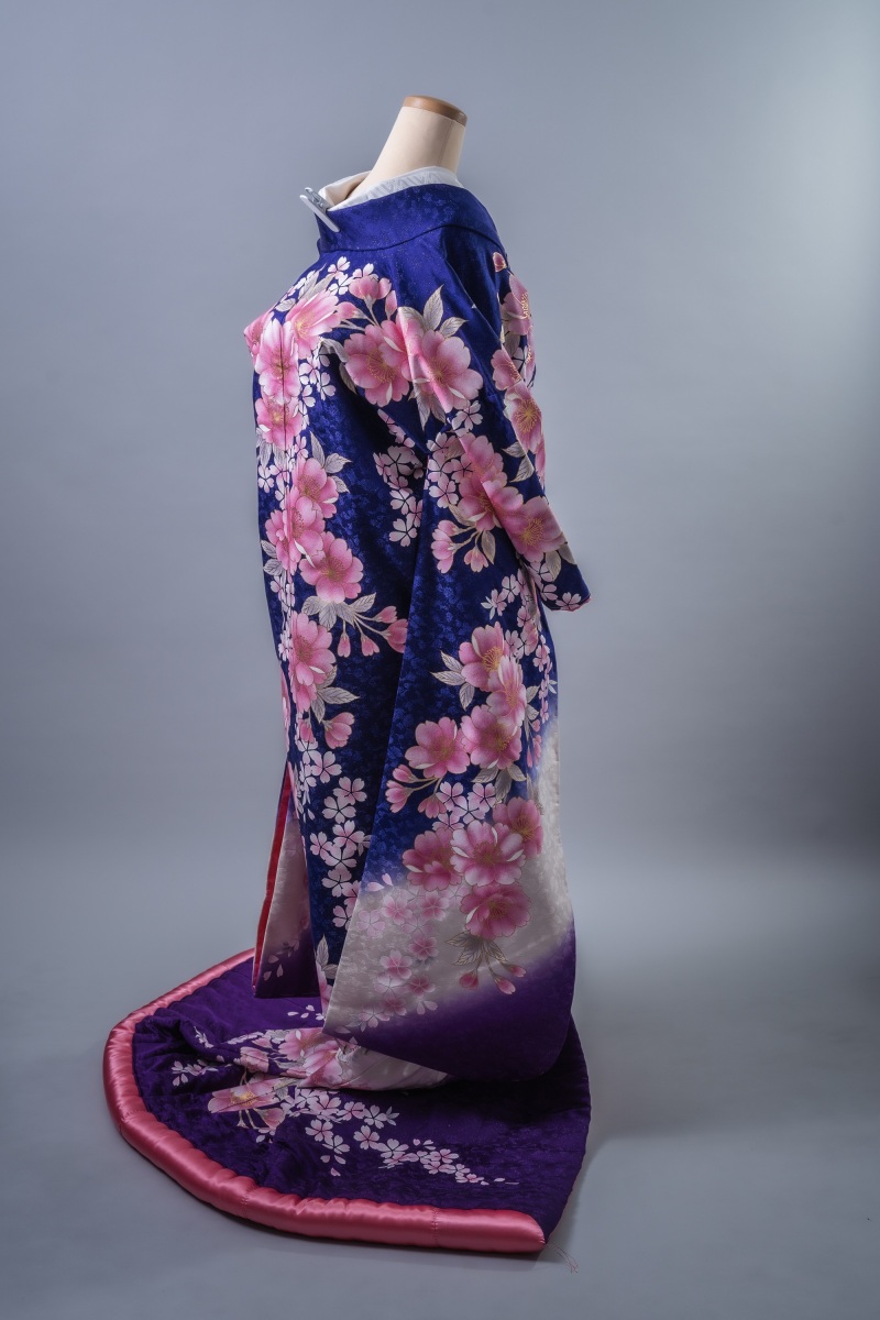★プラン内★色打掛「むらさきmurasaki」華やかな桜柄