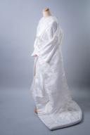 白無垢「鶴に格子」スタイリッシュな格子柄