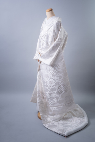 ★プラン内★白無垢「籠目菊文様」籠目文様と菊が可愛らしい一着