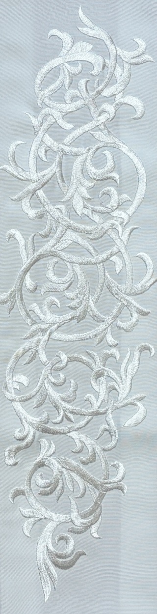 刺繡衿「桐唐草」