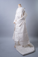 白無垢「枝垂桜に鴛鴦（おしどり）文様」西陣織の高級打掛