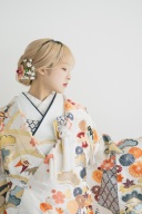 アレンジコーデ「波涛豊喜文」✖ 五点セット紺花柄