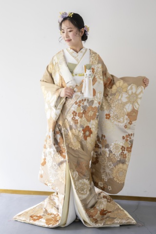 色打掛「慶陽」くすみカラーがアンティークな印象