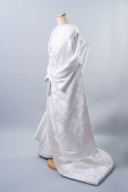 白無垢「小葵鳳凰丸紋」唐織に描かれる鳳凰の重厚感