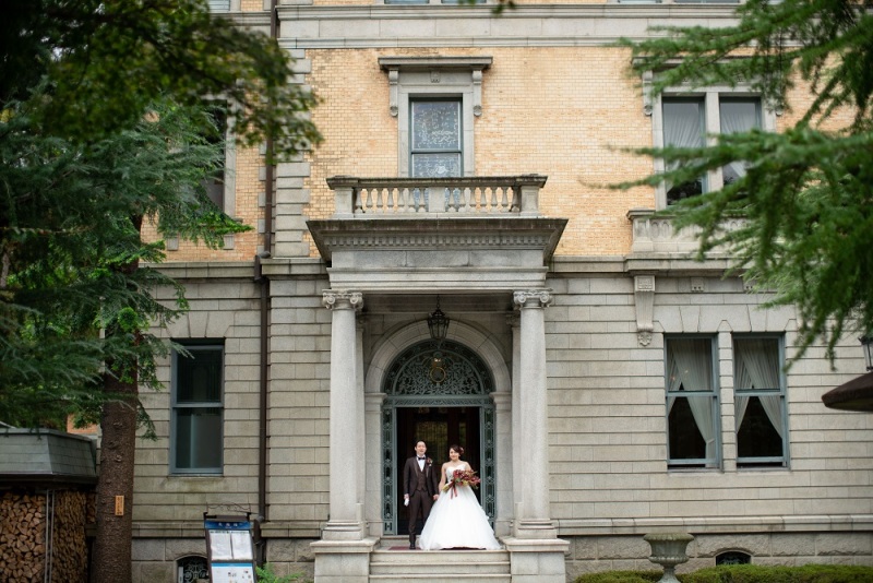長楽館のエントランス