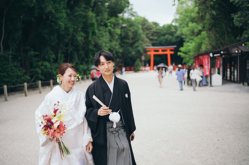 【下鴨神社】ロケーション撮影　和装1点プラン（撮影90分・全データ付・衣装30着プラン内・事前試着orオンライン可）