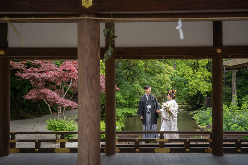 【上賀茂神社】結婚奉告＆ロケーション撮影　和装1点プラン（撮影60分・全データ付・衣装30着プラン内・事前試着orオンライン可）