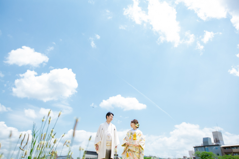 【スタジオ】追加料金なしで鴨川での撮影可・和装1点プラン（撮影60分・全データ付・衣装30着プラン内・事前試着orオンライン可）