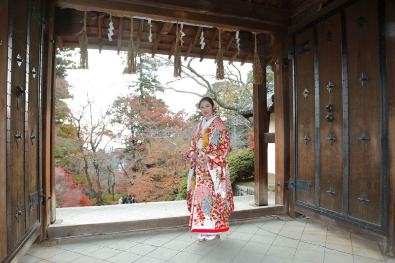 【毘沙門堂】ロケーション撮影　和装1点プラン（撮影60分・全データ付・衣装30着プラン内・事前試着orオンライン可）