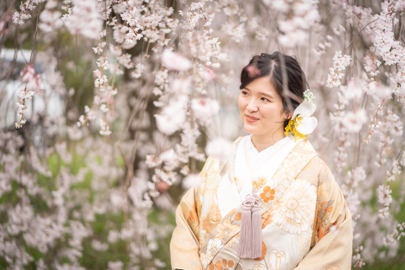 【円山公園】ロケーション撮影　和装1点プラン（撮影60分・全データ付・衣装30着プラン内・事前試着orオンライン可）