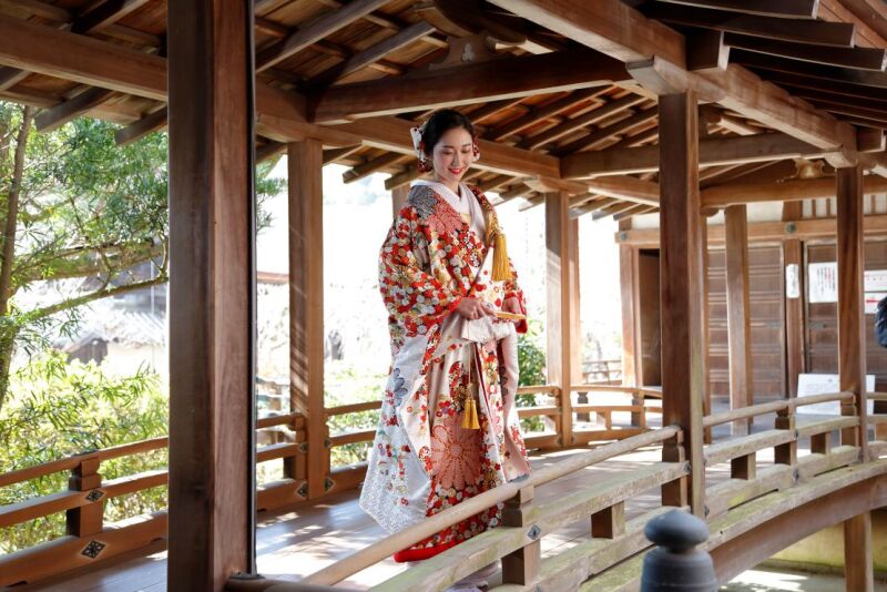 【毘沙門堂】ロケーション撮影　和装1点プラン（撮影60分・全データ付・衣装30着プラン内・事前試着orオンライン可）