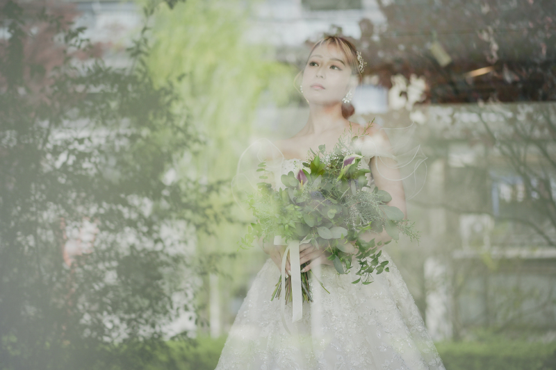 【スタジオ】追加料金なしで鴨川で撮影可・洋装1点（撮影60分・全データ付・有名ブランド＆インポートドレス多数・事前試着可）