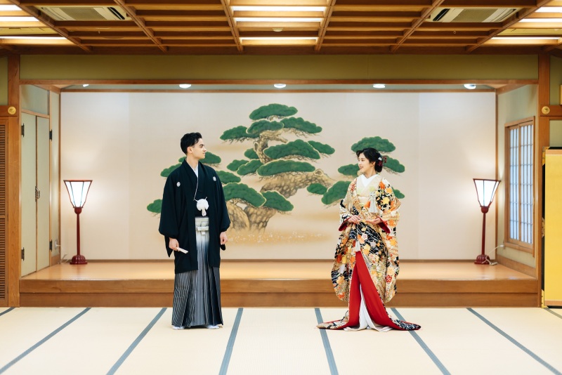 【本格・京懐石料理付き】料亭左阿彌　撮影プラン（料理2名・撮影60分・全データ付・衣装30着プラン内・事前試着orオンライン可）