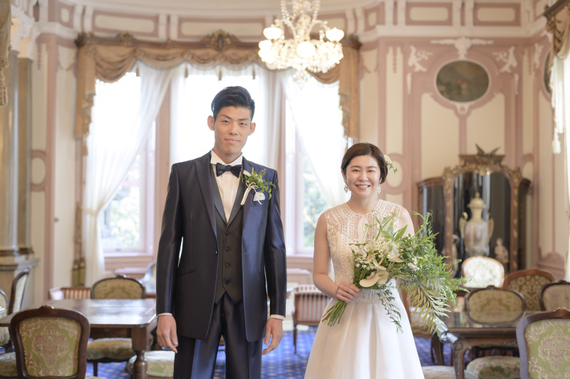 【長楽館】ロケーション撮影　洋装1点プラン（撮影60分・全データ付・有名ブランド＆インポートドレス多数・事前試着可）