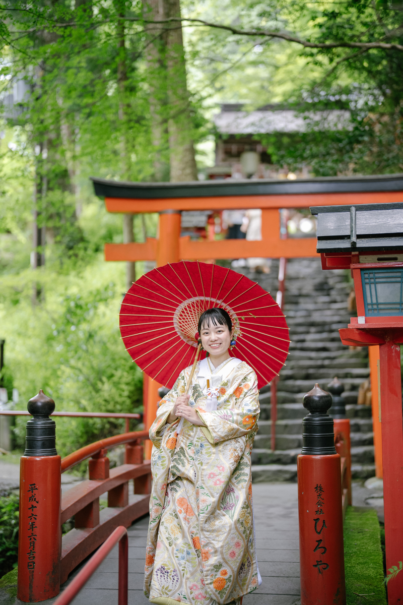 【貴船神社】結婚奉告＆ロケーション撮影　和装1点プラン（撮影90分・全データ付・衣装30着プラン内・事前試着orオンライン可）