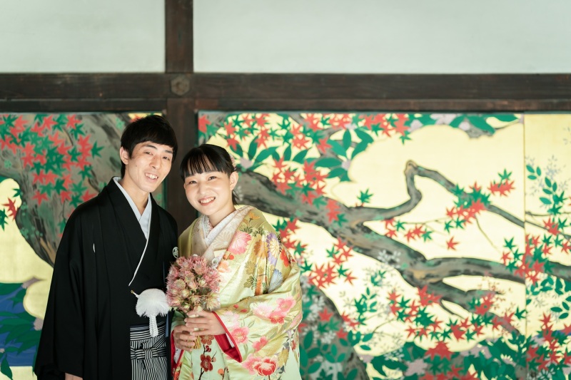 【智積院】ロケーション撮影　和装1点プラン（撮影60分・全データ付・衣装30着プラン内・事前試着orオンライン可）