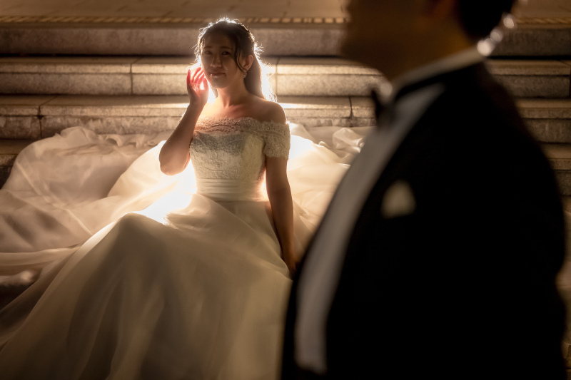 階段を使ったショット