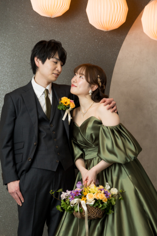 持ち込みのブーケと一緒に♪