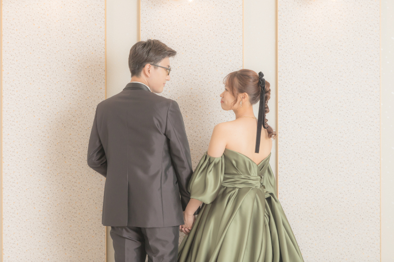 後ろ姿も忘れずに!