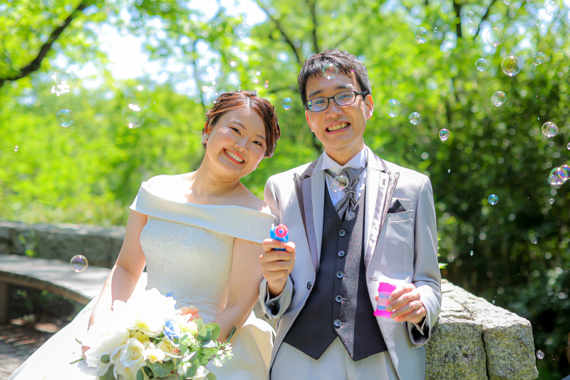 シャボン玉いっぱい!