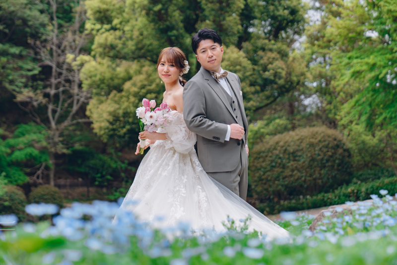 ネモフィラ畑で