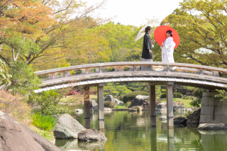 日本庭園が魅力的な大仙公園で