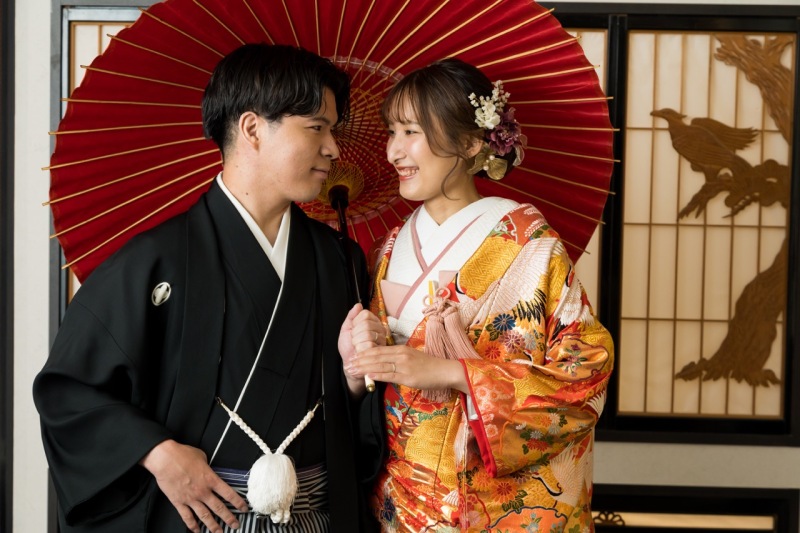 相合傘ショット