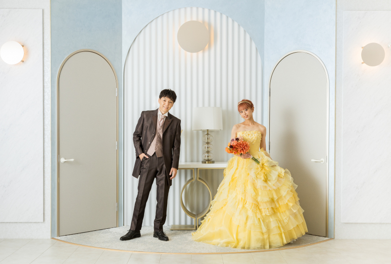 カラードレスにチェンジ!