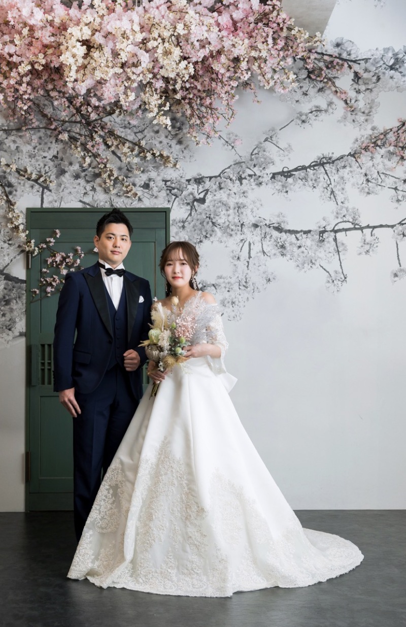 和装洋装スタジオ撮影　お二人の雰囲気にあわせて