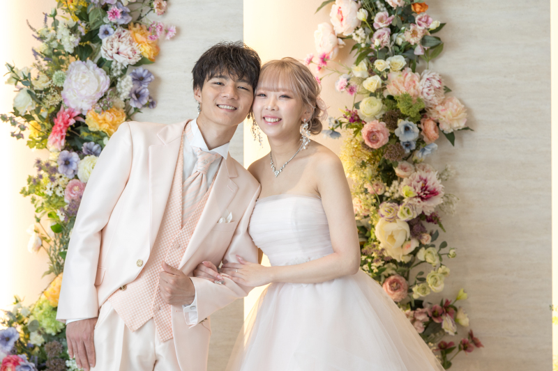 【洋装スタジオ撮影】ピンクでリンクコーデ!