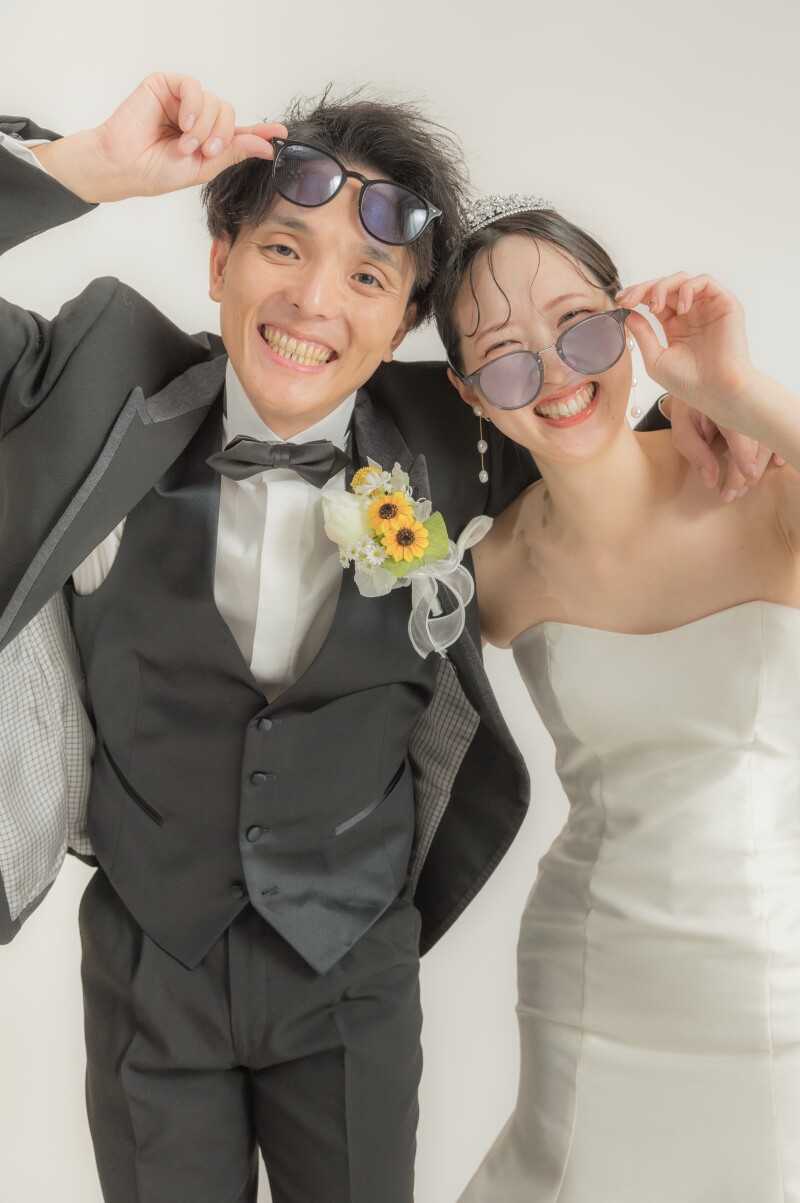 自前のサングラスを使って