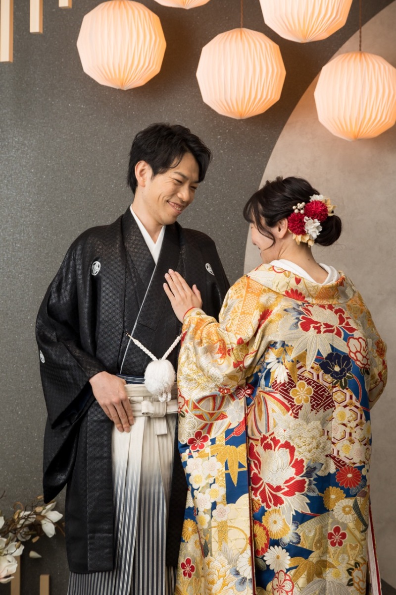まずは和装で