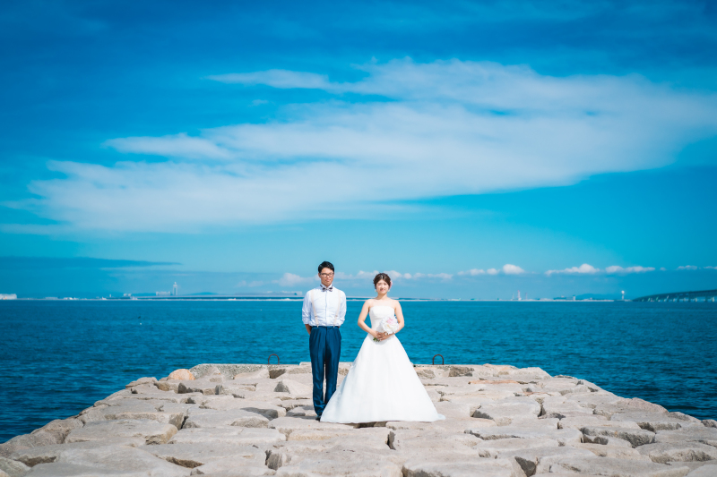 綺麗な青空の下で♪