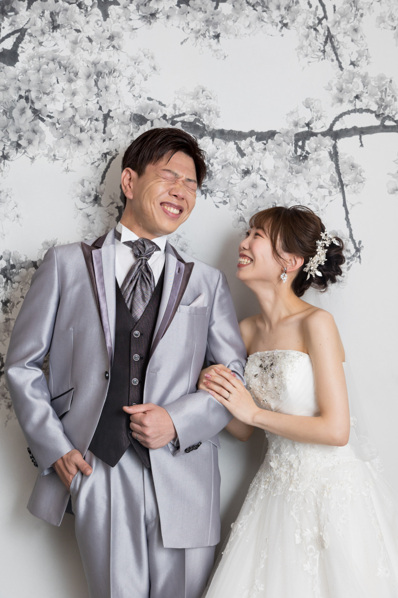 お二人の楽しそうな笑顔がかわいい一枚！