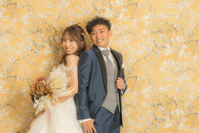 背合わせショット♪