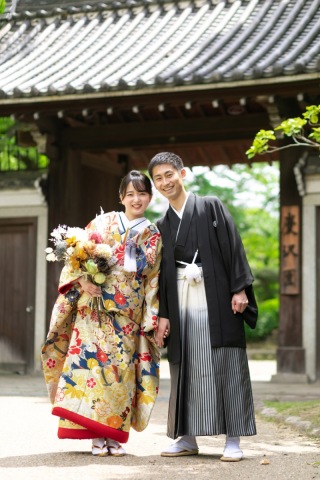 新緑と。　慶沢園ロケーション撮影