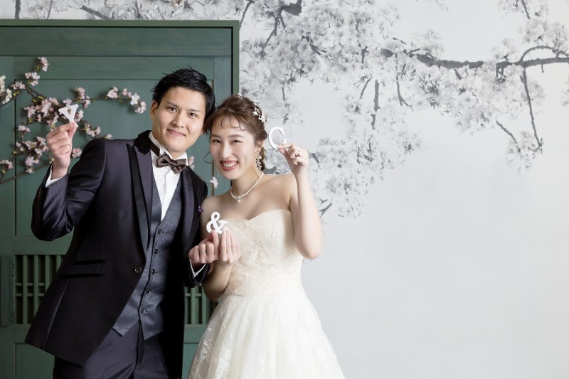 お二人のイニシャルを持って♡