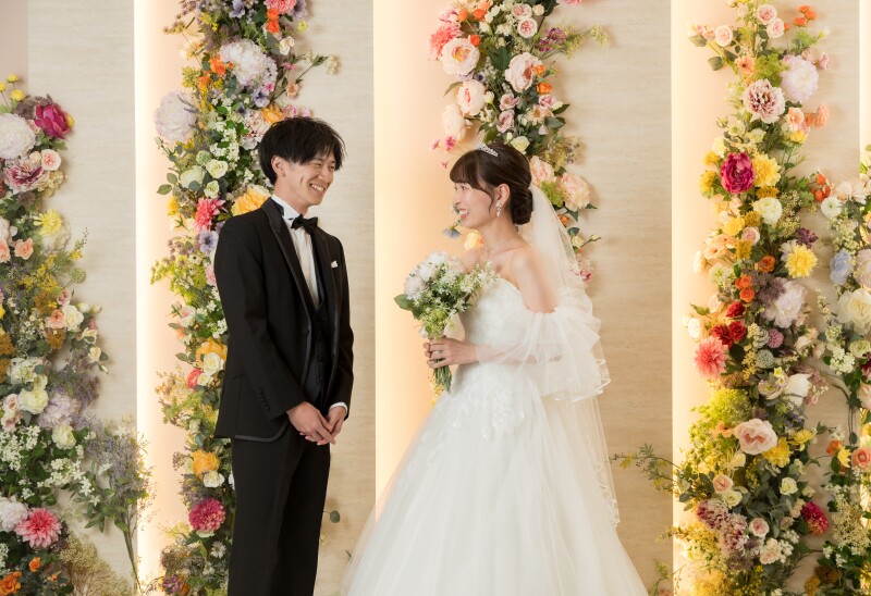 ご新郎様の嬉しそうな笑顔