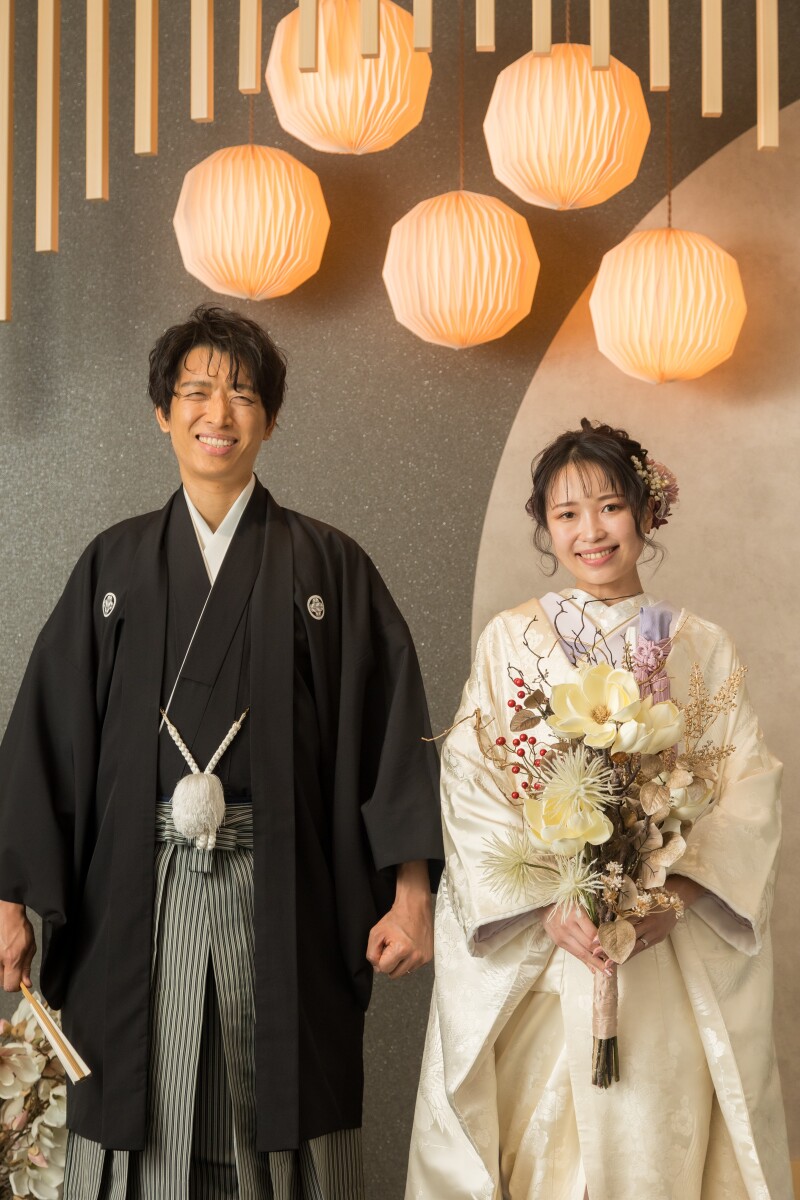 まずは和装衣裳から撮影スタート！