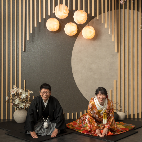 お座りショット!