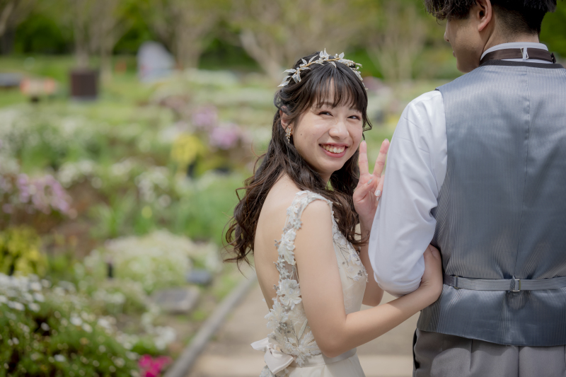 気づいたご新婦様の振り返りショット♡