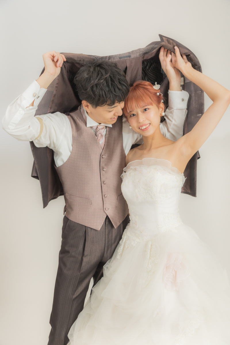 ジャケットを広げて