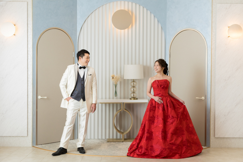 カラードレスにお着替え♪