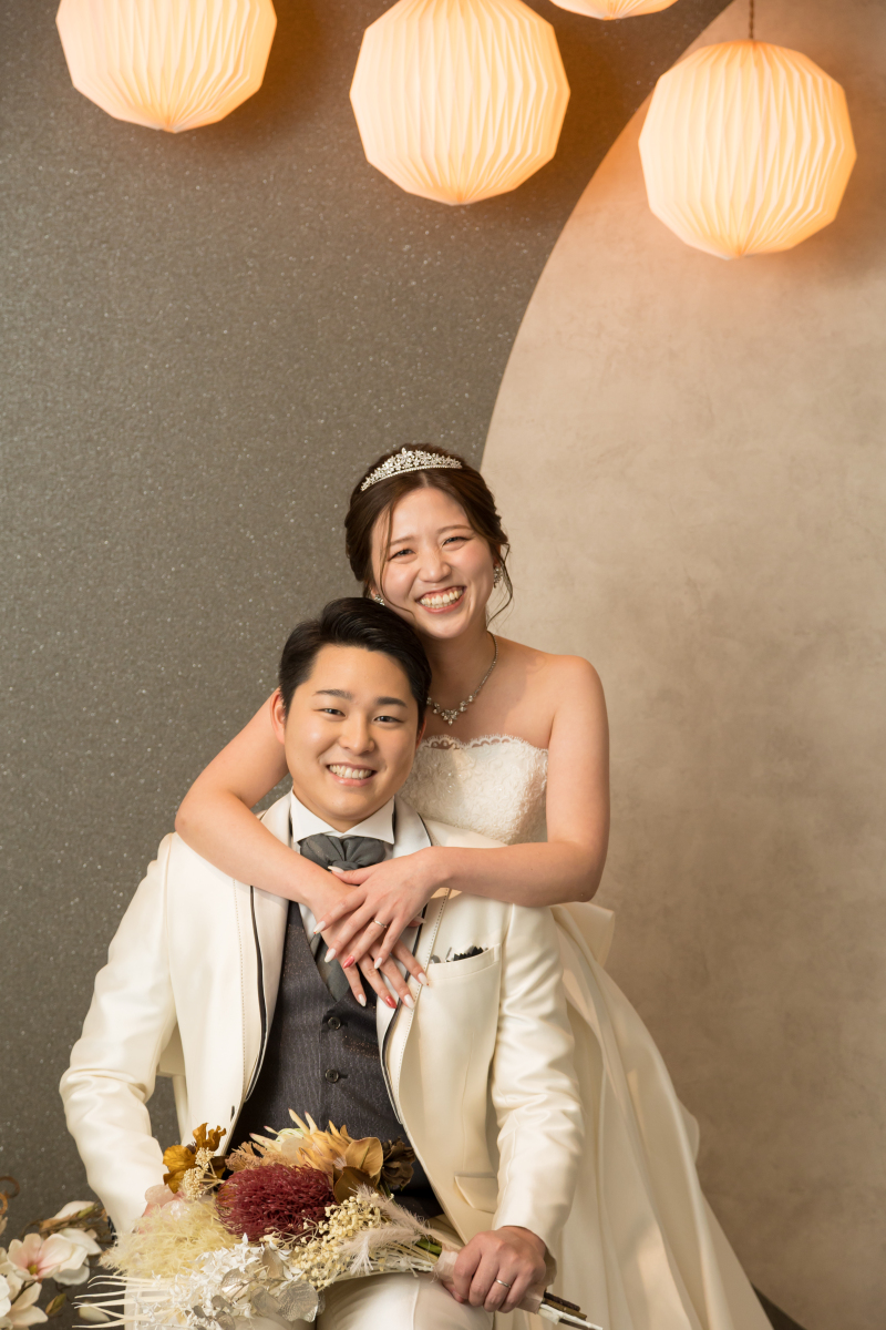 仲良くバックハグ♡