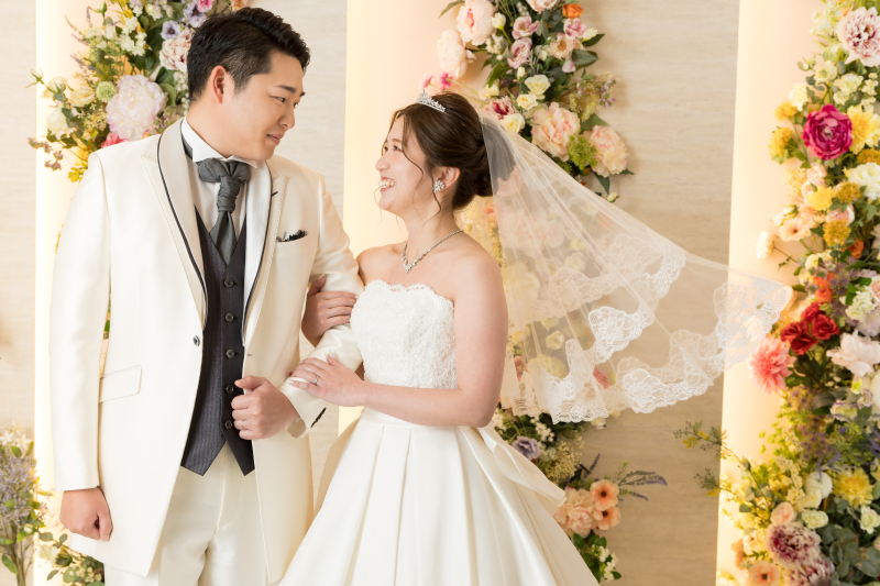 ウェディングベールショット!