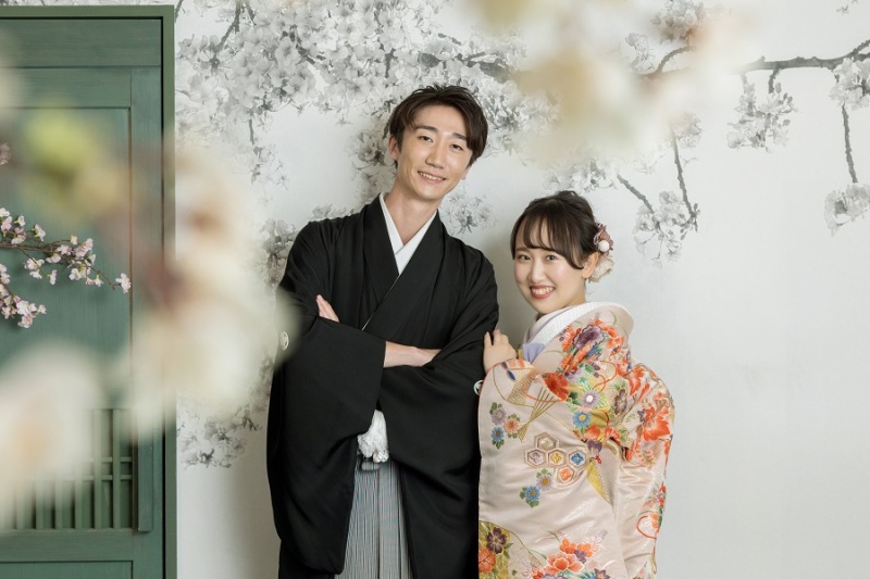 Sakuraでご新婦様もピンクの色打掛に