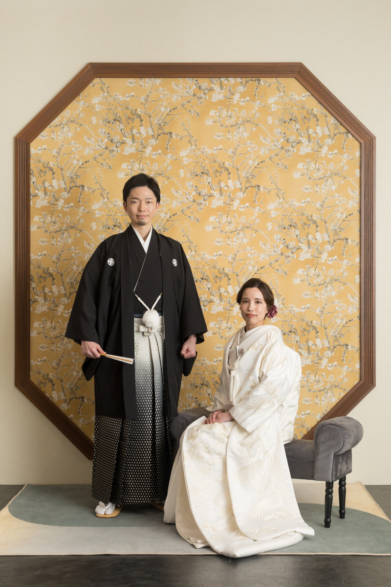 白無垢から撮影スタート