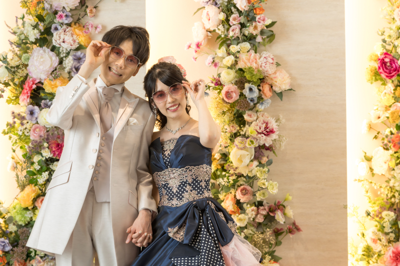 お揃いサングラス