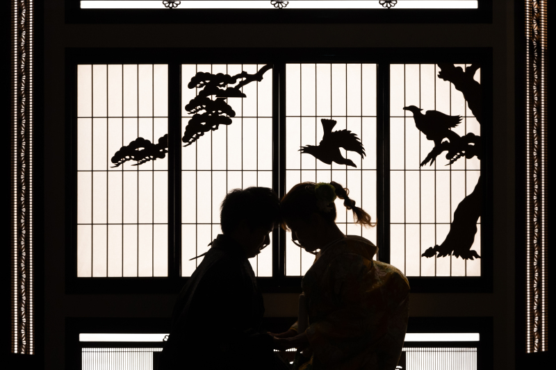 美しいシルエットショット