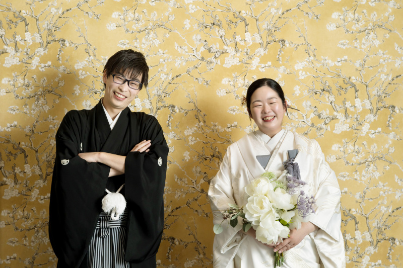 にっこり笑顔で